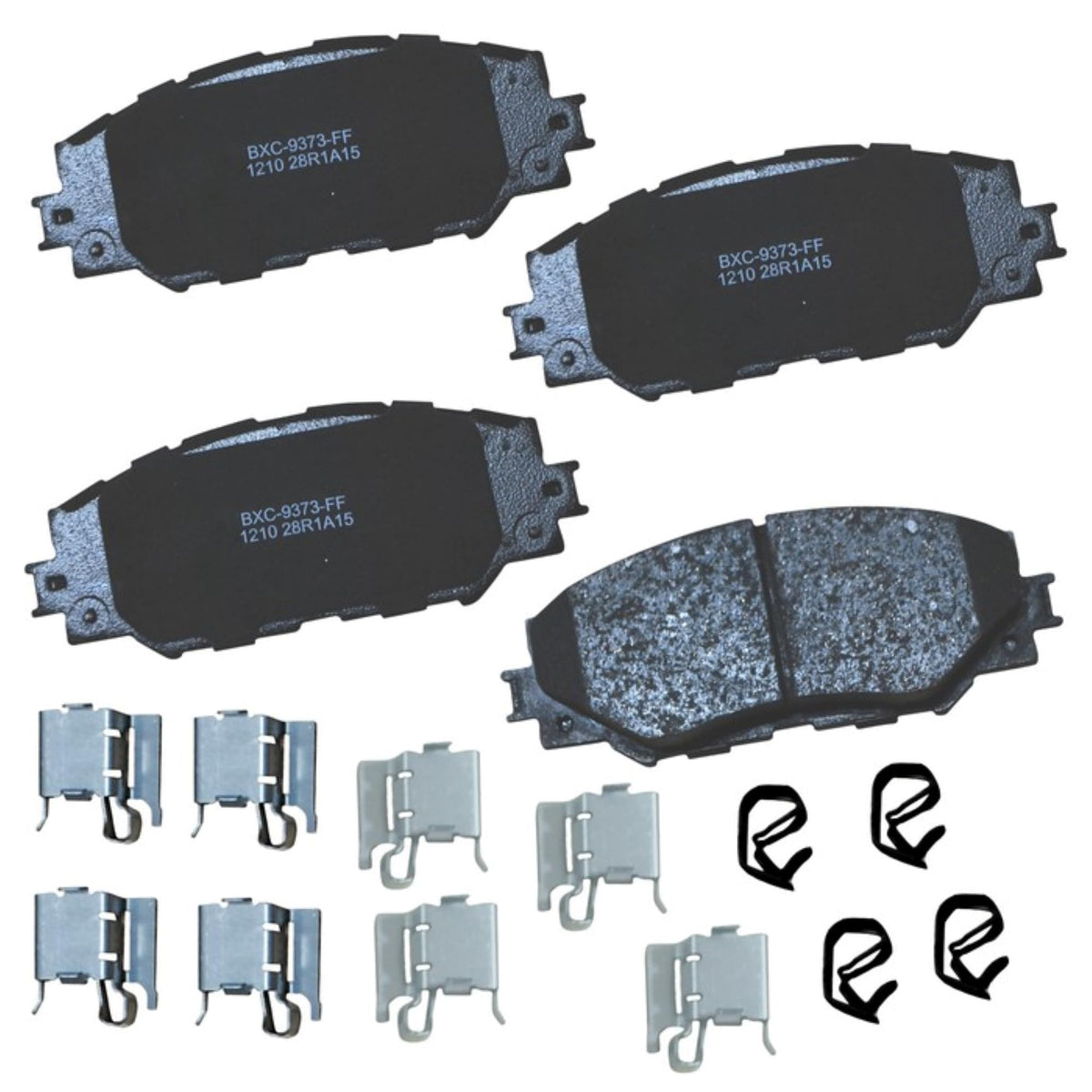 Bendix Premium SBC1363 Ceramic Front Brake Pads for select Cadillac Escalade, ESV, EXT, XTS, Chevrolet Avalanche, Cheyenne, Express 1500, Silverado, Suburban, Tahoe, GMC Savana, Sierra Classic, Yukon