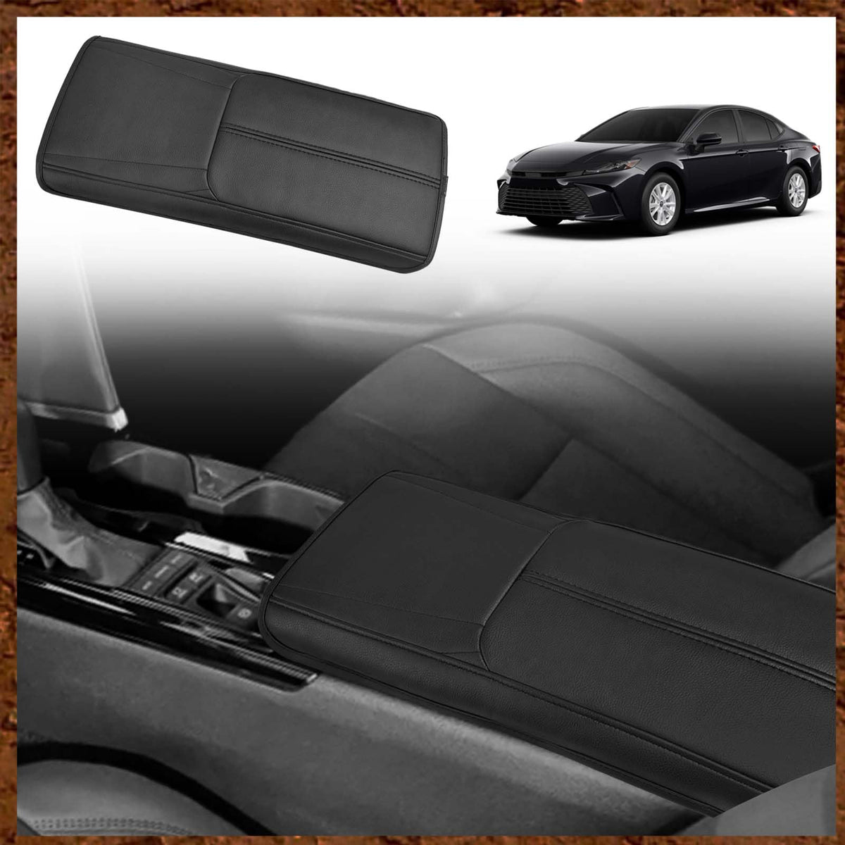 Muslogy Armrest Cover for Silverado/Sierra 2019-2026, Regular Thick, Bench