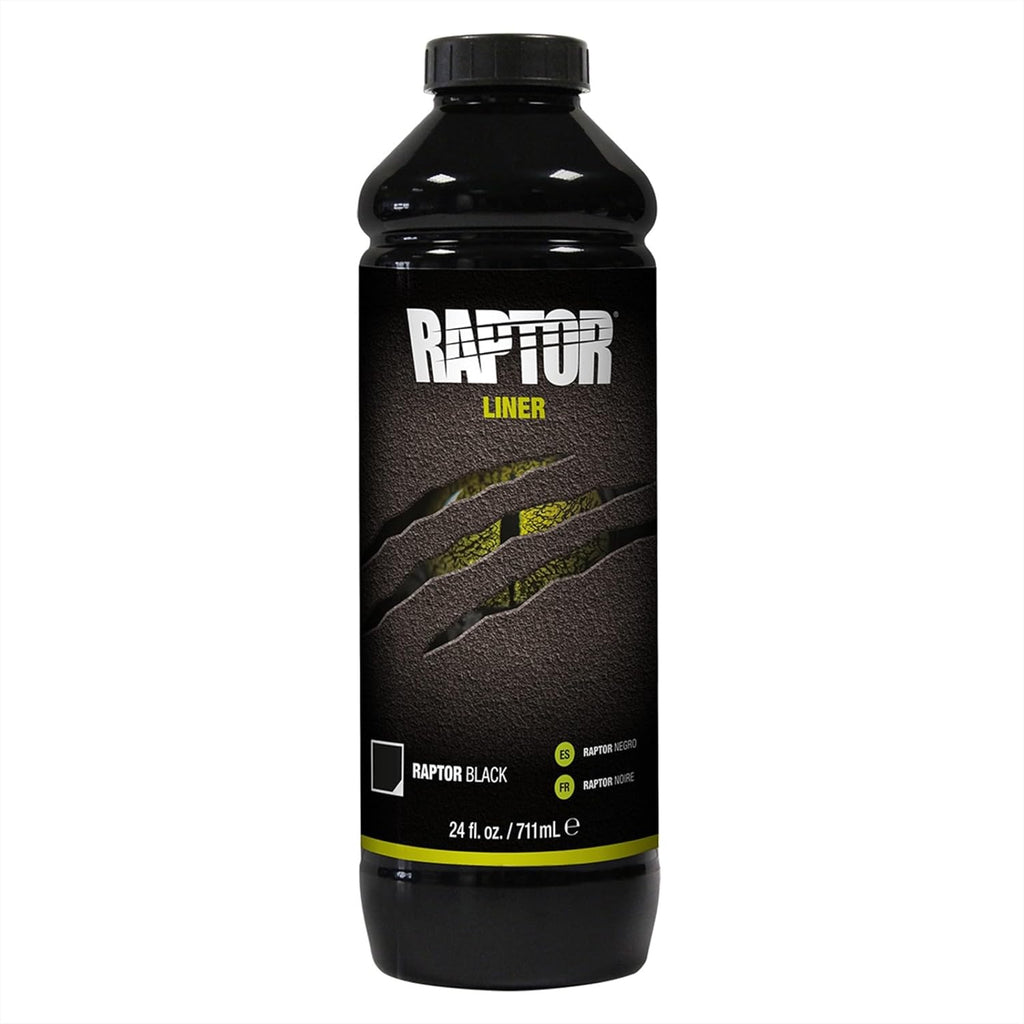 U-POL Raptor Black Urethane Spray-On Truck Bed Liner Kit, 4 Quarts