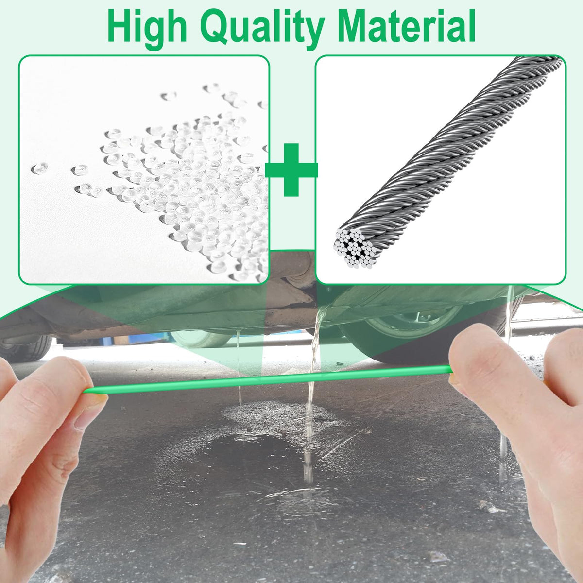 Auto Sunroof Drain Cleaning Tool, 120 Inch Flexible Tube Cleaning Brush
