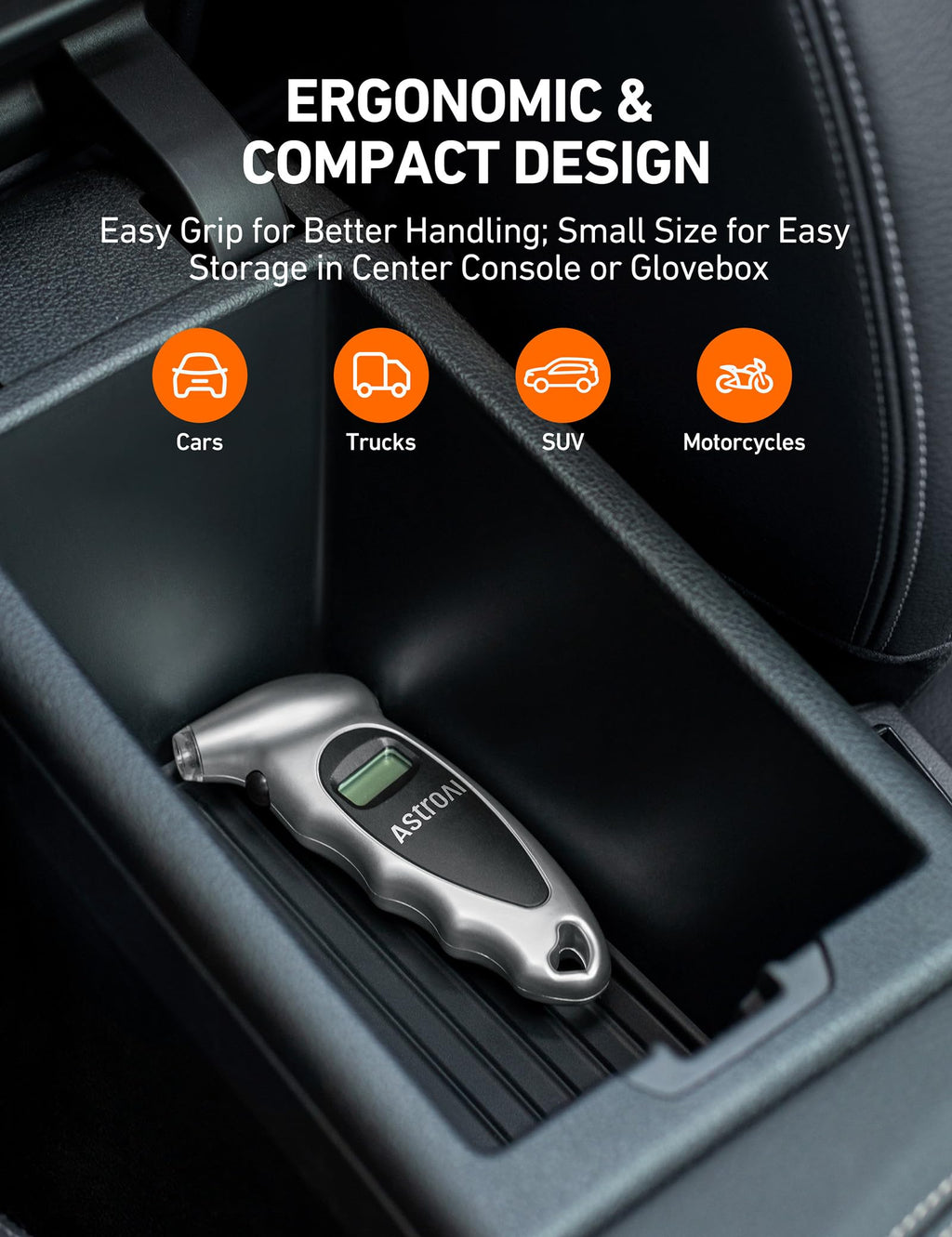 AstroAI Digital Tire Pressure Gauge 150PSI, ±1PSI Accuracy for Car Truck