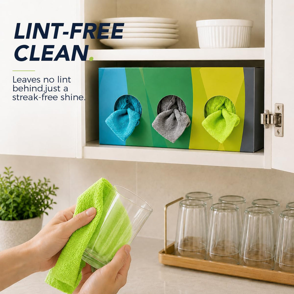 UNIMADE Shop Rags, 100 Sheets Microfiber Cleaning Cloth