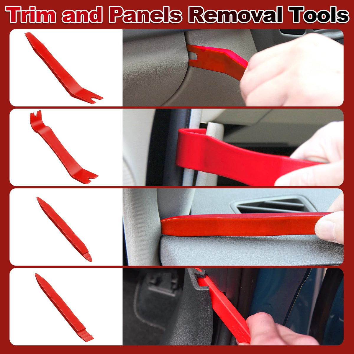 Keze 3 Pcs Auto Clip Pliers Set and Fastener Remover Tool