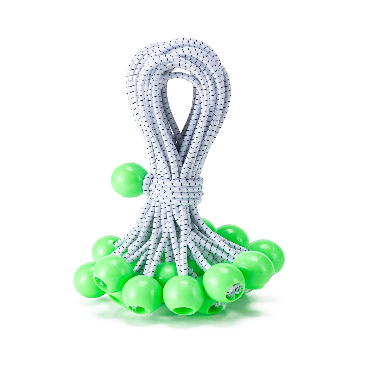 30 Pack Ball Bungee Cord, Heavy Duty Bungie Cord Balls (6",Black/White)