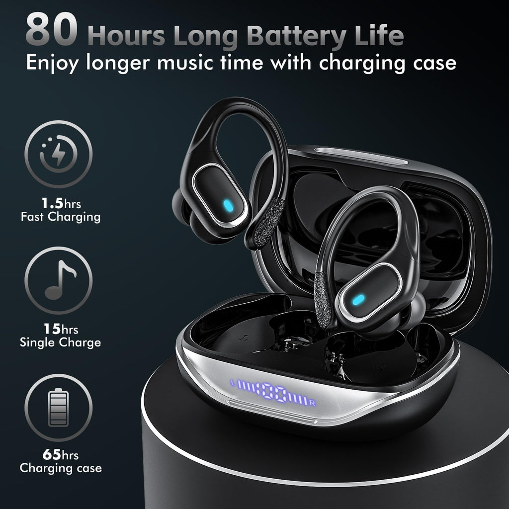 HAOYUYAN Wireless Earbuds, Sports Bluetooth Ear Buds Headphones Rose Gold