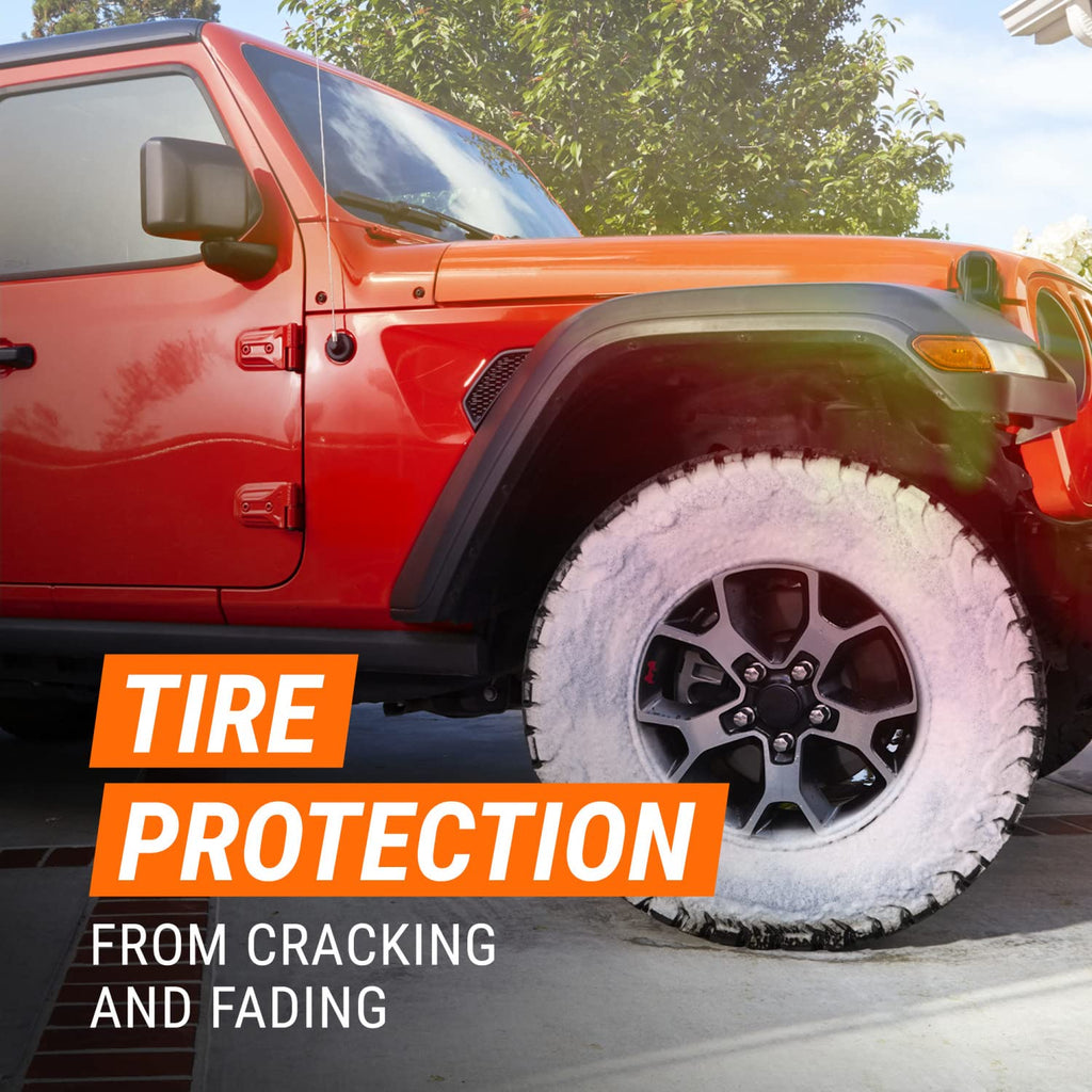 Armor All Tire Foam, Tire Cleaner Spray for Cars, Trucks, Motorcycles, 20 Oz Each, 1.25 Pound (Pack of 2)