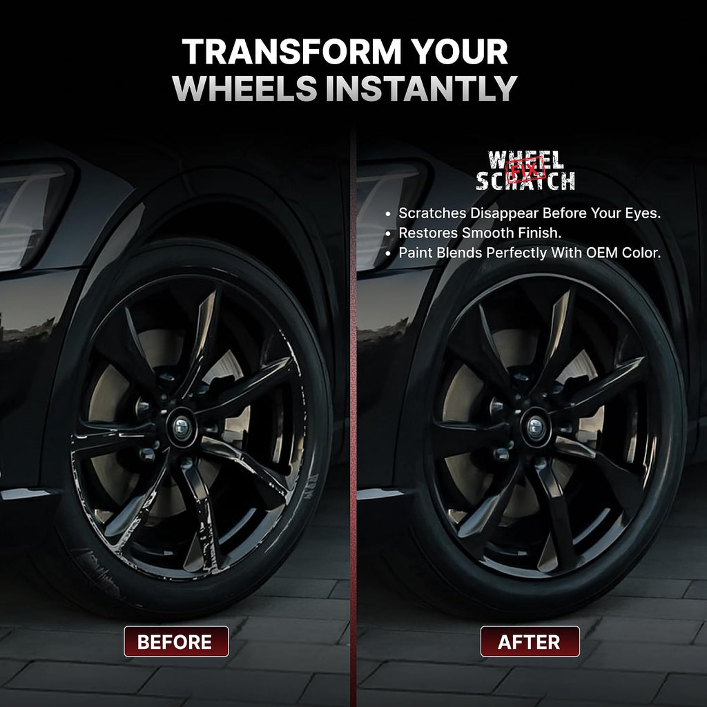 Wheel Scratch Fix® Gloss Black Rim Touch Up Paint, Wheel Scratch Repair Kit