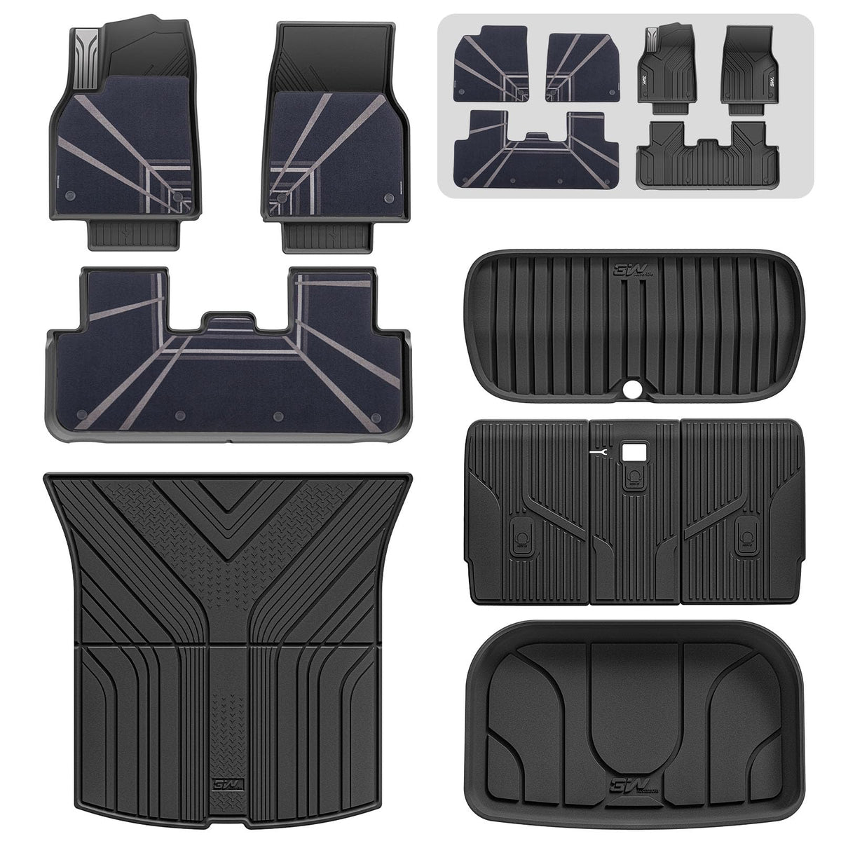 3W Tesla New Model Y Juniper 2025 2026 2027 Floor Mats, Not for Standard