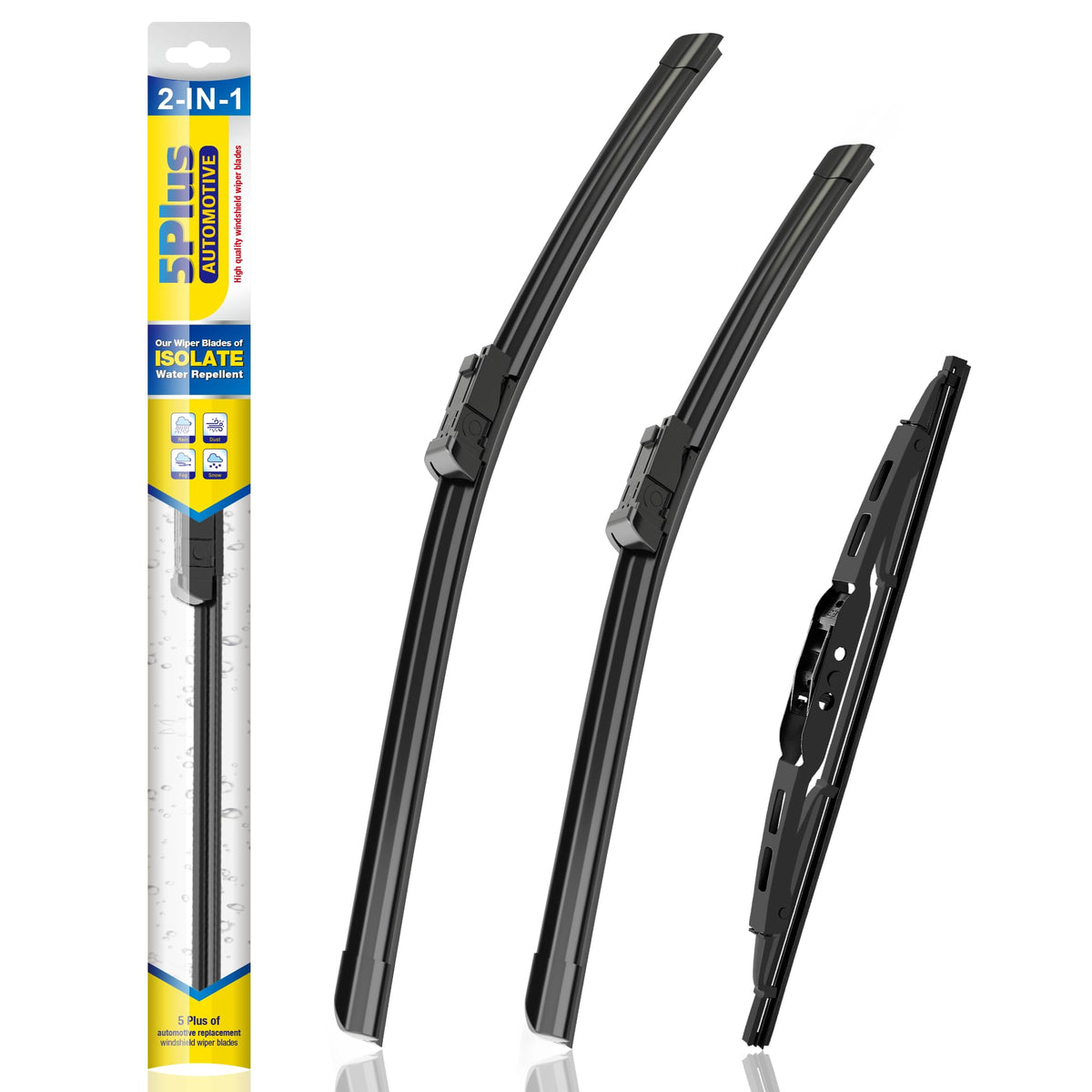 5 PLUS Silicone Windshield Wipers Fits Ford Explorer 2011-2024 (3 PACK)