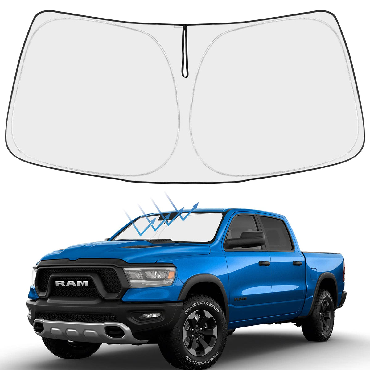 Proadsy Custom Fit 2017-2022 Honda CRV Windshield Sun Shade, Blocks Heat