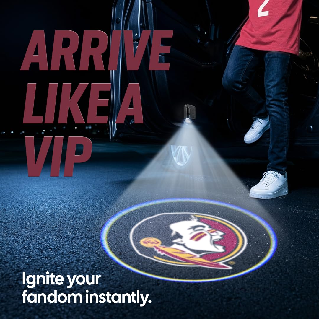NCAA Florida State Seminoles LED Car Door Lights Projector Puddle Light