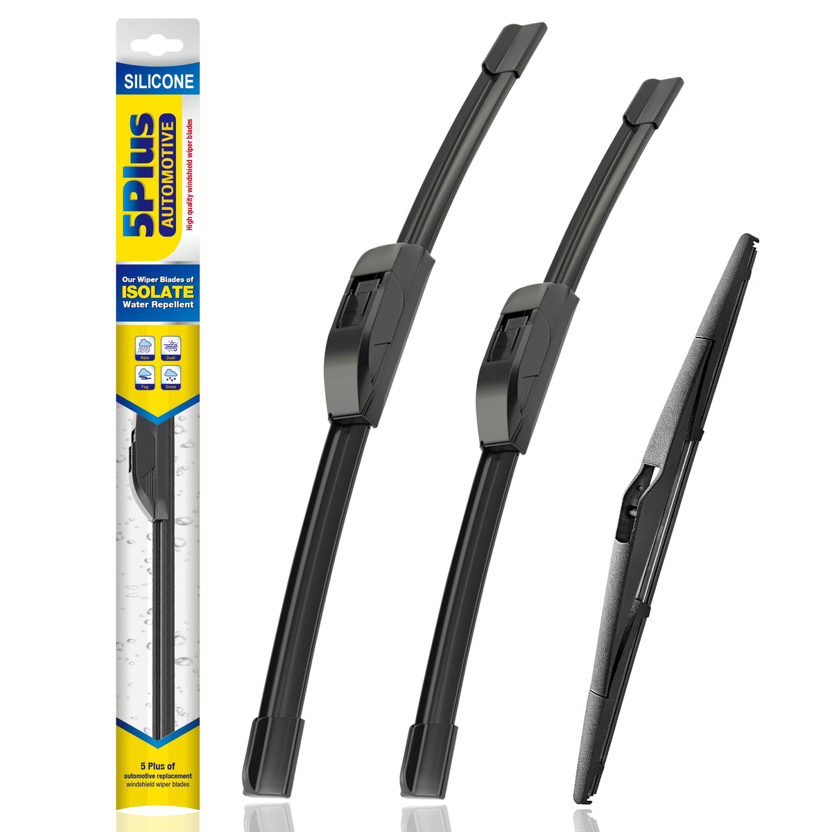 5 PLUS Silicone Windshield Wipers Fits Subaru Outback 2020-2025 (3 PACK)