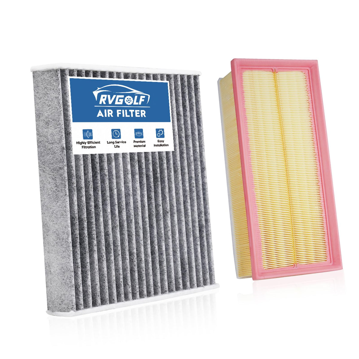 Engine+Cabin Air Filter Fit for 2016-2026 Civic(2.0L), 2023-2026 HR-V(2.0L)