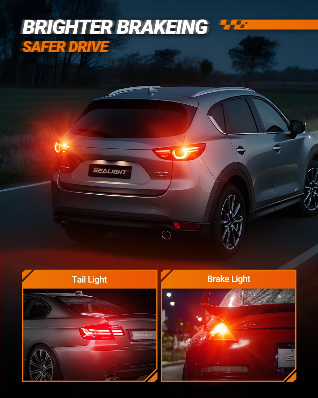 SEALIGHT 2026 Latest 921 LED Bulb, 700% Super Bright 912 T15 Led Reverse Light, Canbus Error Free 906 904 916 W16W LED Bulbs, 6500K White, Non-polarity, Automotive Back Up Light Assemblies, 2PCS