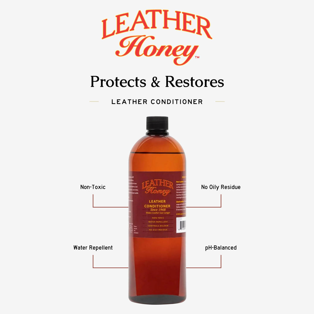 Leather Honey Leather Conditioner – Non-Toxic & Made in the USA Since 1968