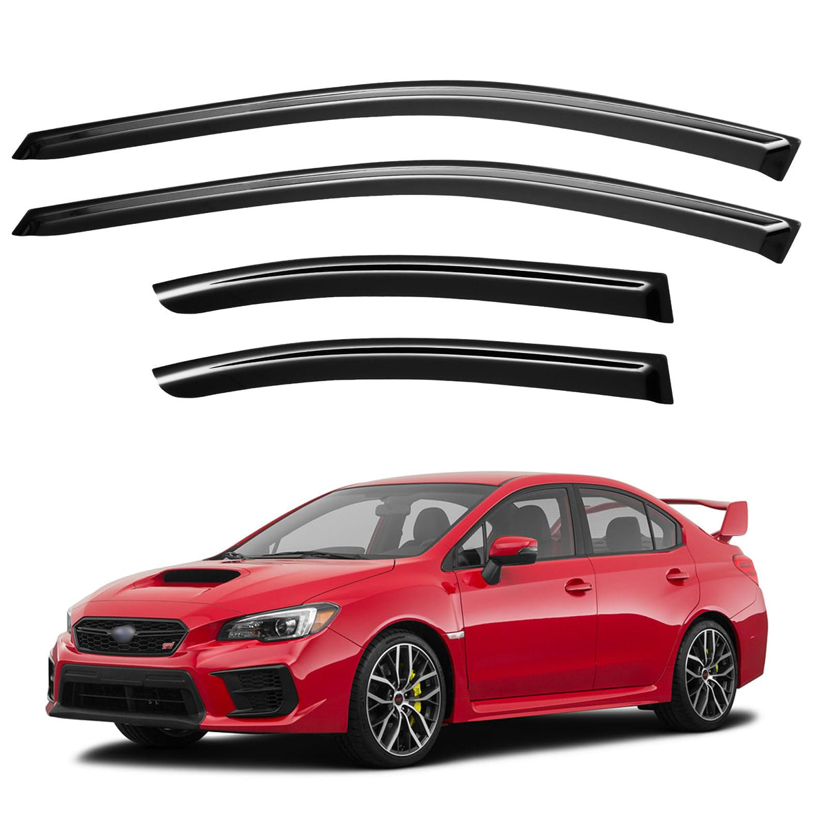 Window Visors Rain Guards for 2015-2026 Ford F150 Crew/SuperCrew Cab