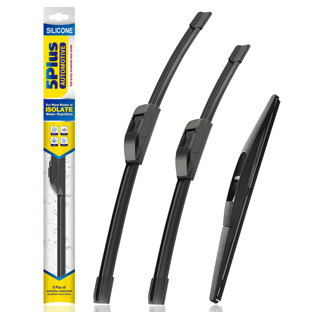 5 PLUS Silicone Windshield Wipers Fits Subaru Outback 2020-2025 (3 PACK)