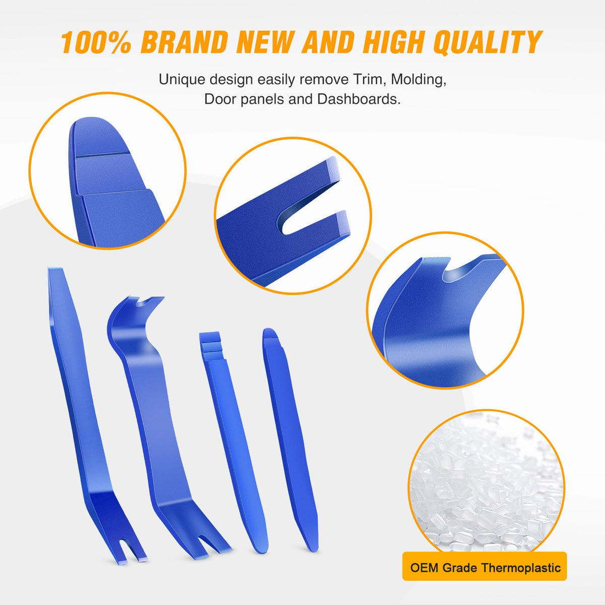 GOOACC 5 PCS Nylon Auto Trim Removal Tool Kit No-Scratch