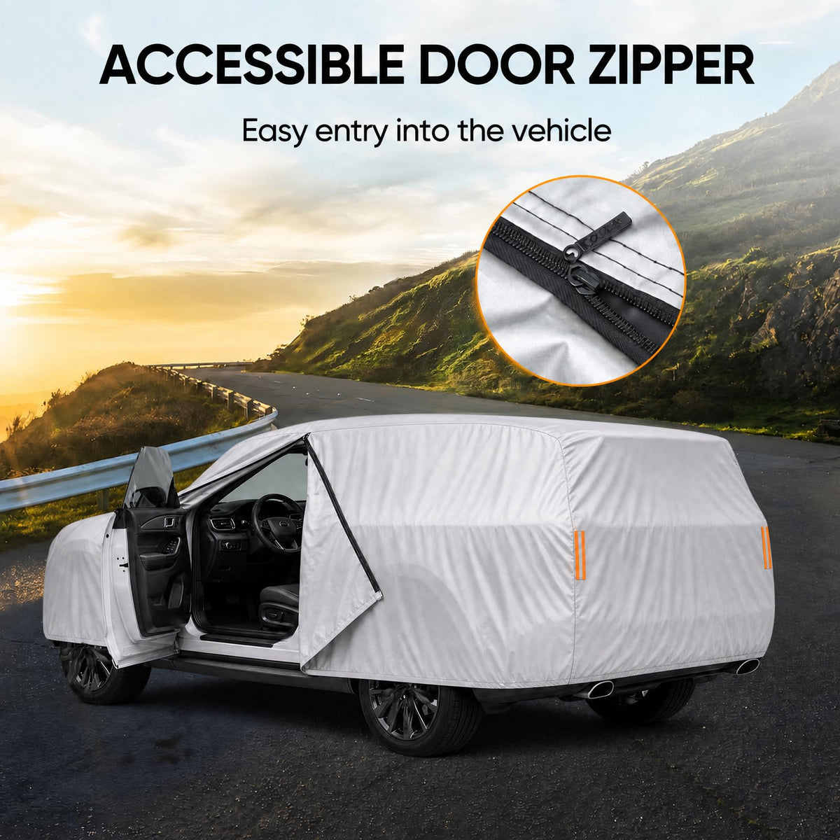 NEVERLAND Car Cover Waterproof All Weather for Sedan 183''L x 70''W x 59''H