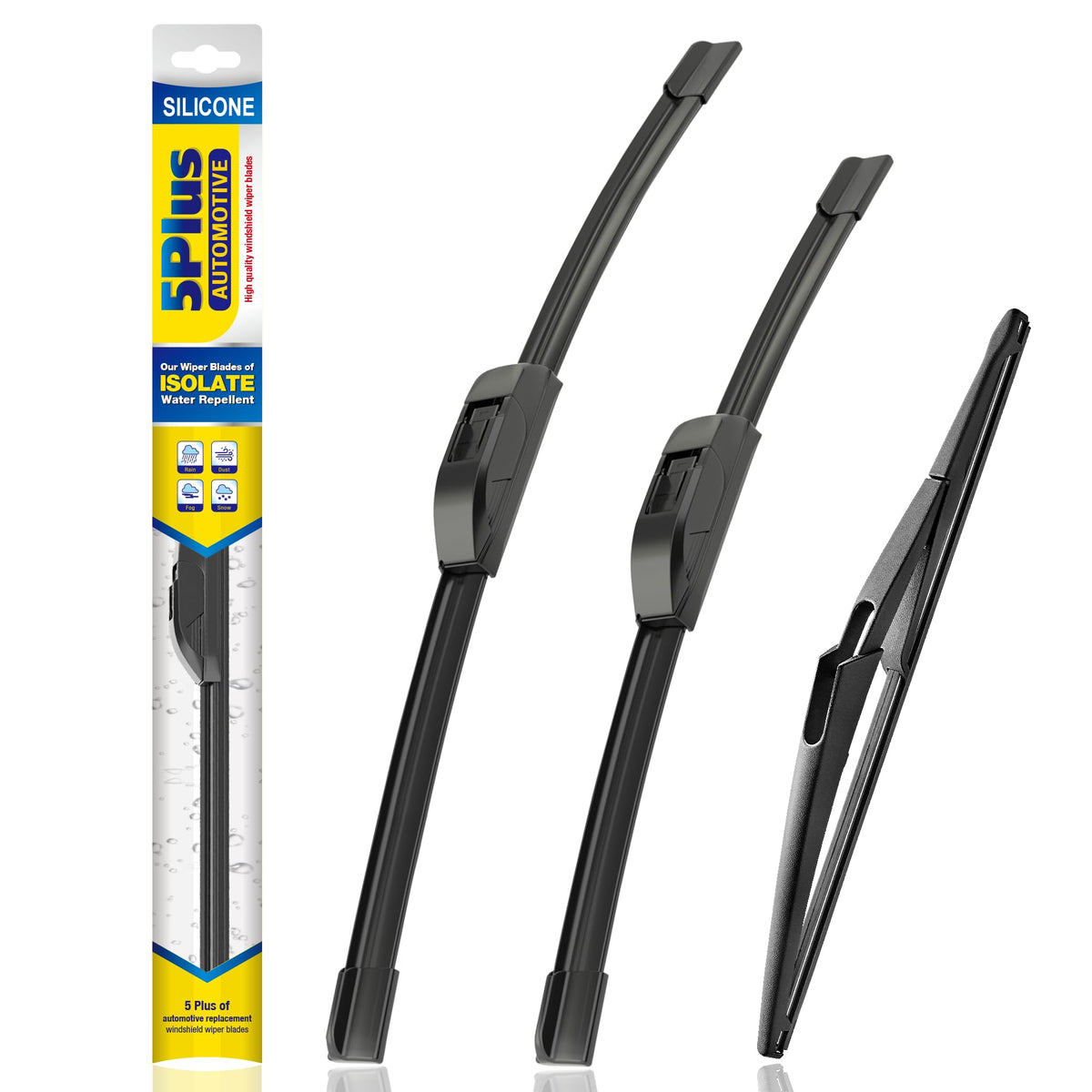 5 PLUS Silicone Windshield Wipers Fits Subaru Outback 2020-2025 (3 PACK)