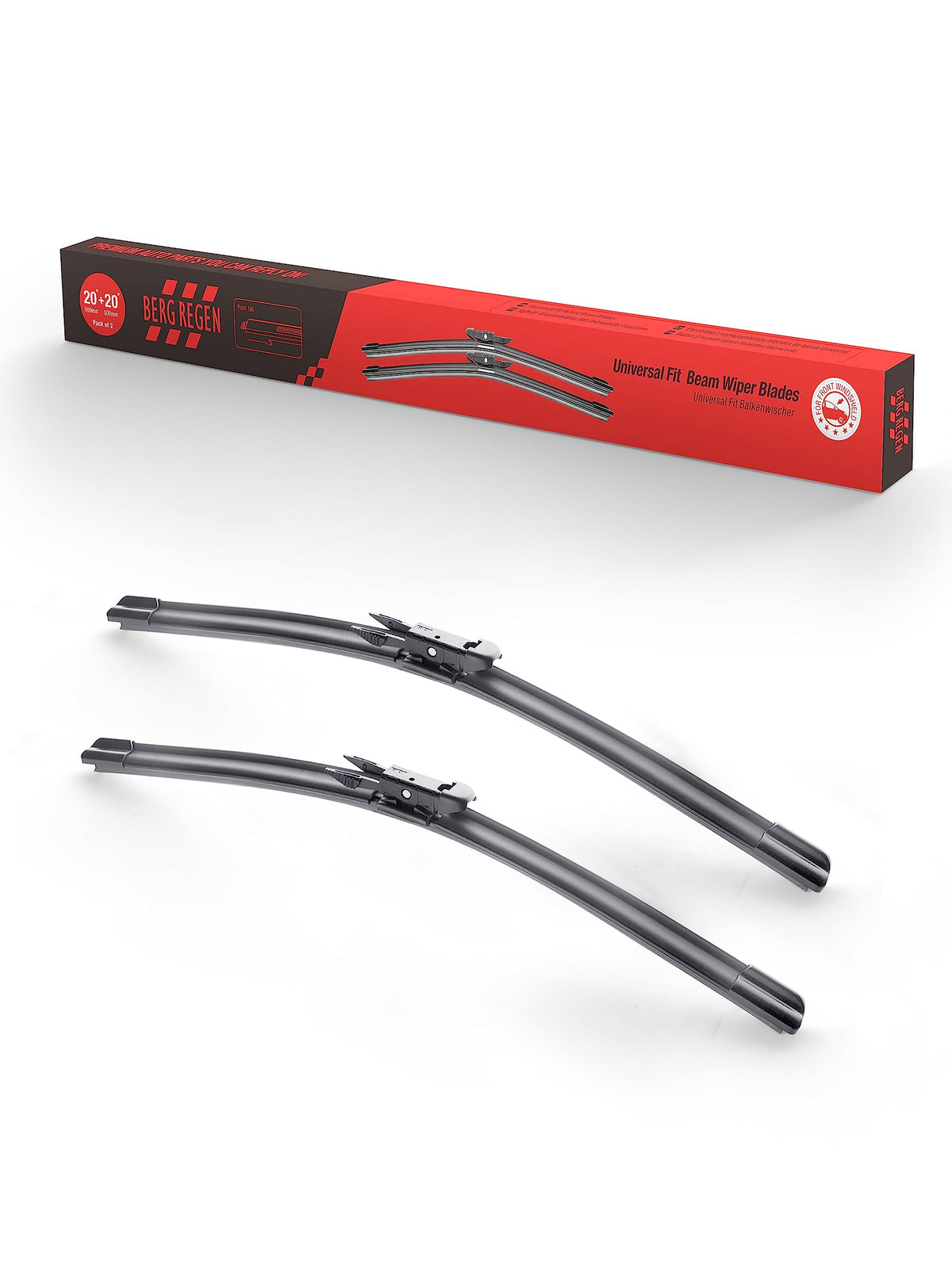 BERG REGEN 22"+22" Windshield Wiper Blades,22 Wiper Blades 2 pack Replacement for Ford F Series 2012-2023 Expedition 2008-2022,Chevy Silverado GMC Sierra Series 2019-2024–Genuine OEM Quality(Set of 2)