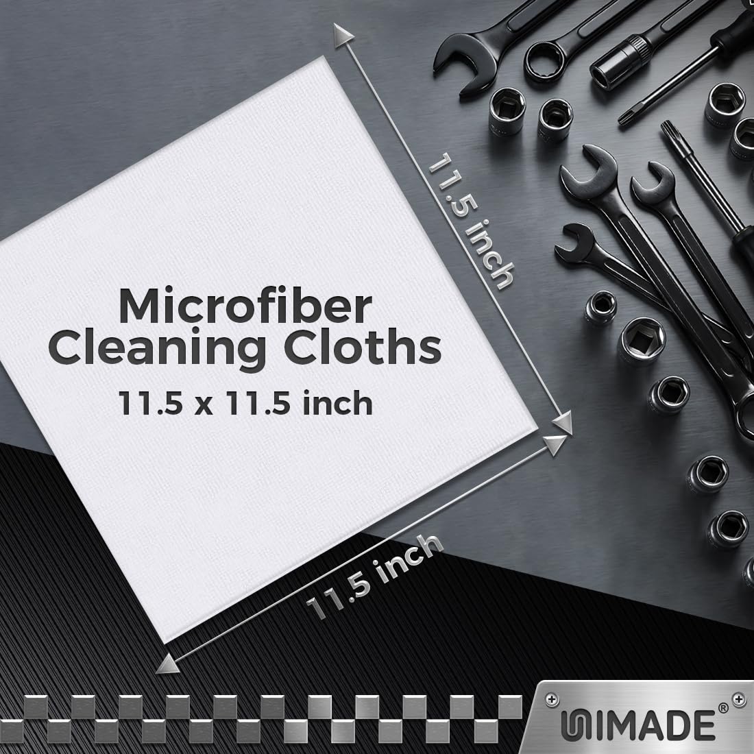 UNIMADE Microfiber Cleaning Cloth, 24 Pack Reusable Microfiber Towels
