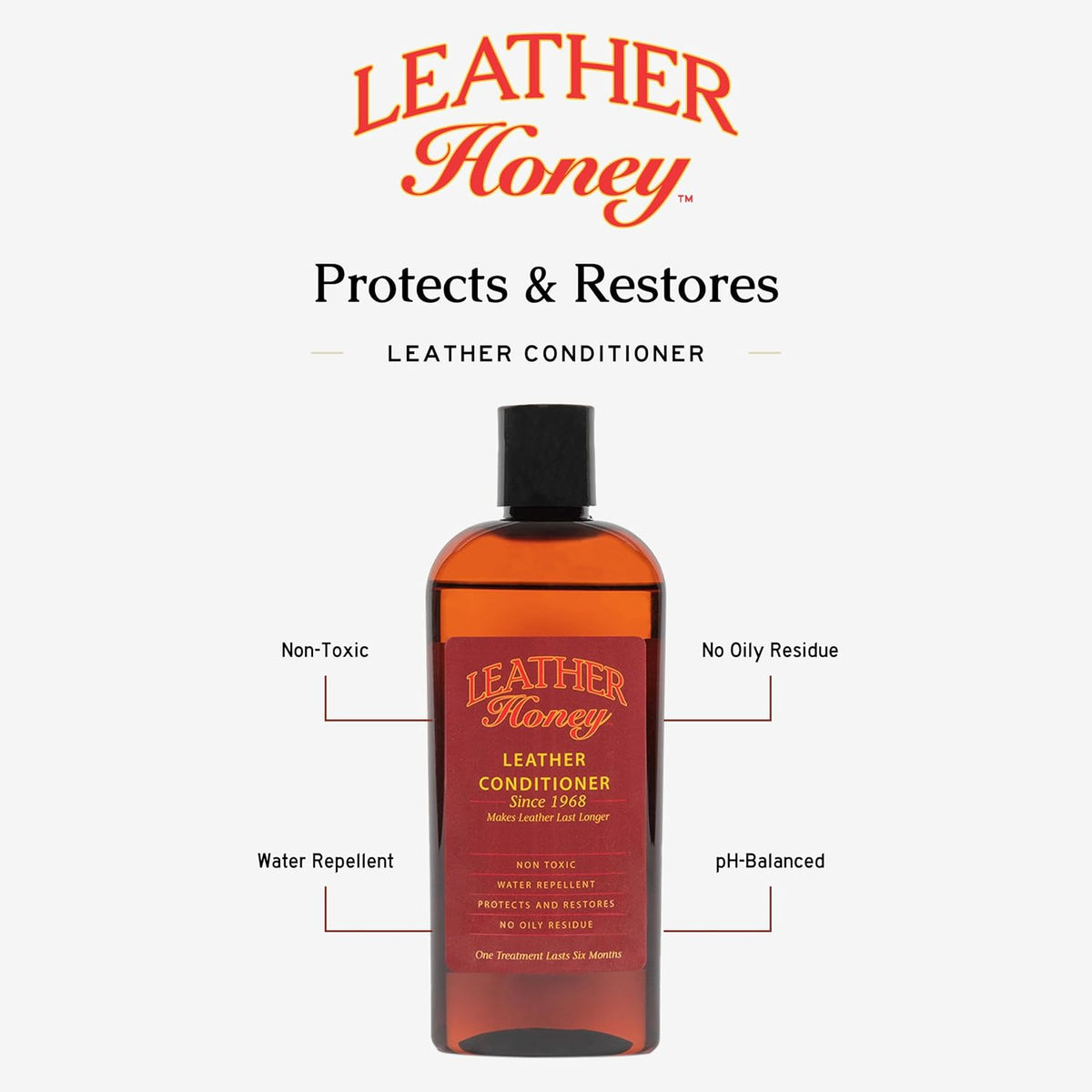 Leather Honey Leather Conditioner – Non-Toxic & Made in the USA Since 1968