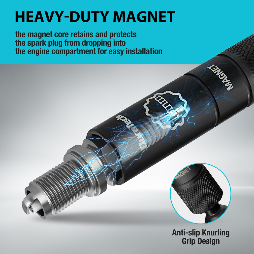DURATECH 5/8" Swivel Magnetic Spark Plug Socket with Enhanced Magnetic Head