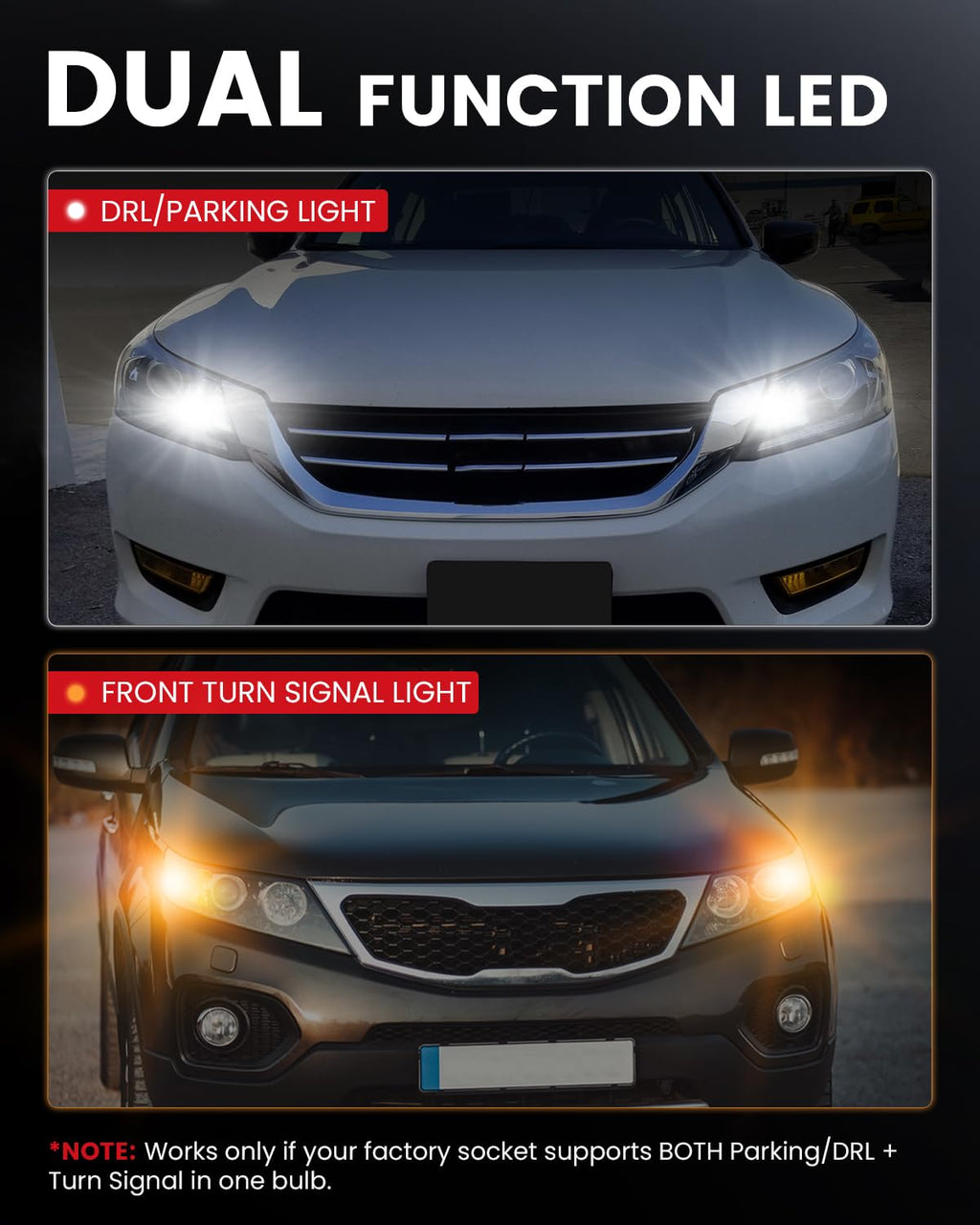 LASFIT 921 LED Bulb Reverse Lights, 912 T15 Back Up Light CANBUS Error Free W16W 906 Reversing Bulb 904 916 6000K Xenon White New Upgrade Design, Plug and Play (Pack of 2)