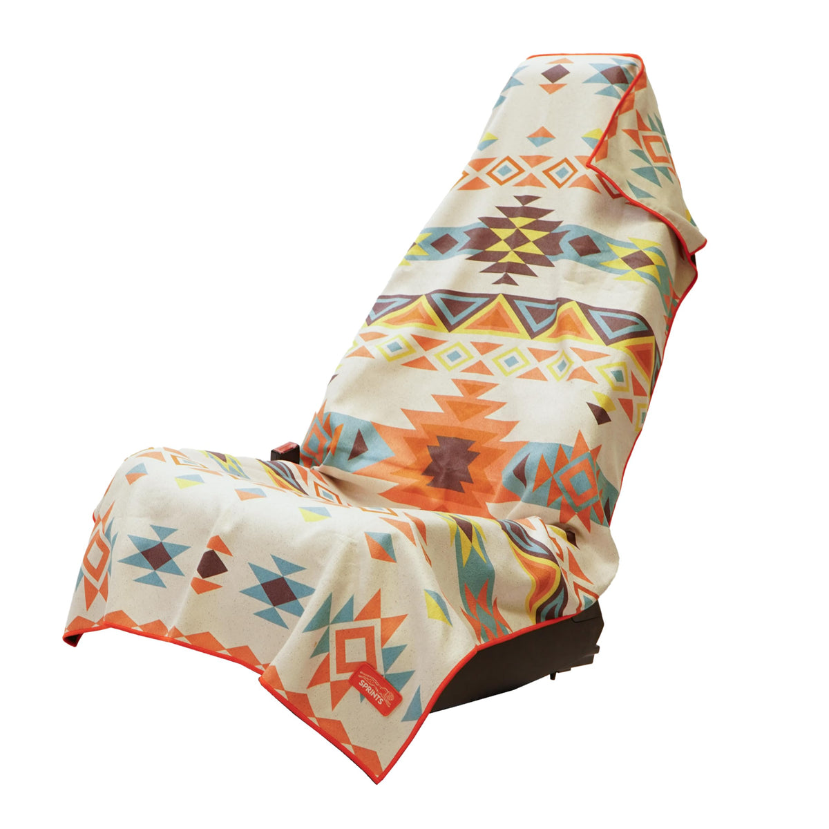 Sprints Prints Athletic Running Towel, Full-Sized, Car Seat Cover - Moisture Wicking (Midnight Mile)