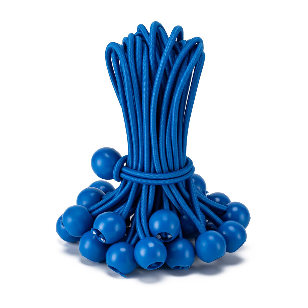 30 Pack Ball Bungee Cord, Heavy Duty Bungie Cord Balls (6",Black/White)