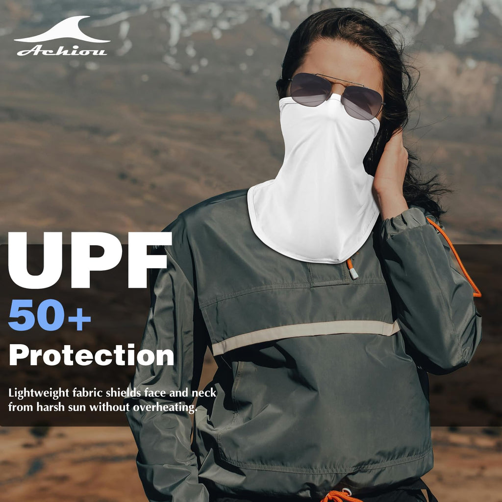 Achiou Ski Mask Balaclava Shiesty, Cooling Ice Silk Motorcycle Face Cover