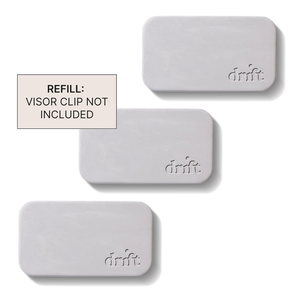 Drift Car Air Freshener - Stone Air Freshener Car Odor Eliminator - Long Lasting Scent - Auto Accessories - Metal Clip - Essential Oils - Clean Ingredients - Teak Scent Starter Kit