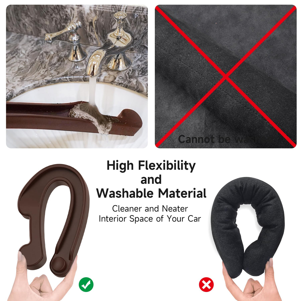 Givifive Car Seat Gap Filler Organizer 2Pack Soft Foam 3IN1 Multifunctional