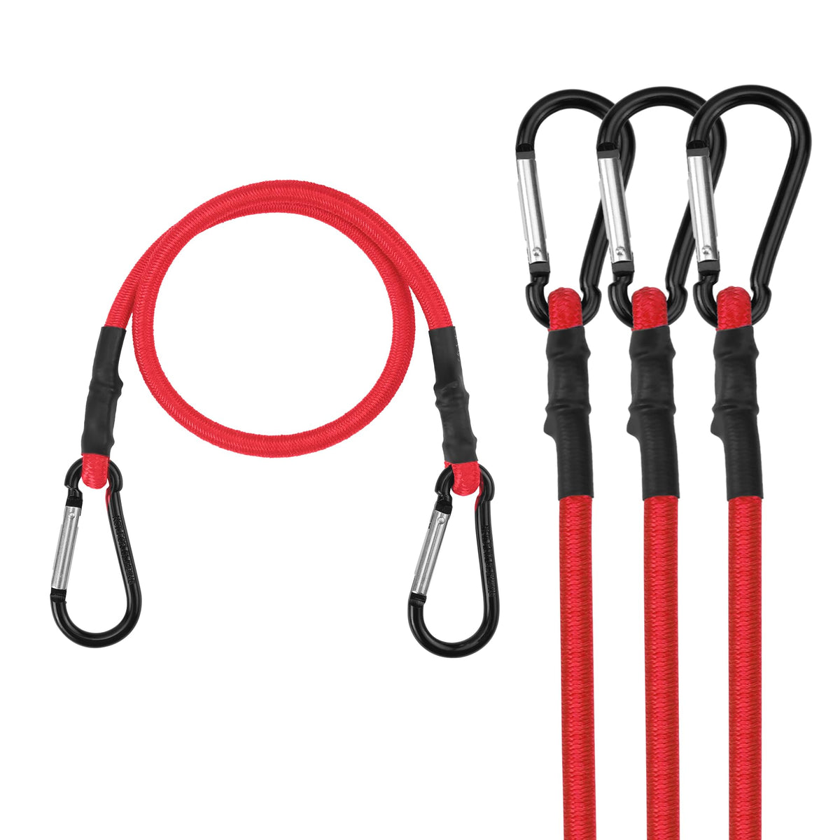 WORKPRO Bungee Cords with Hooks, Heavy Duty Outdoor Bungee Strap, 22-Piece