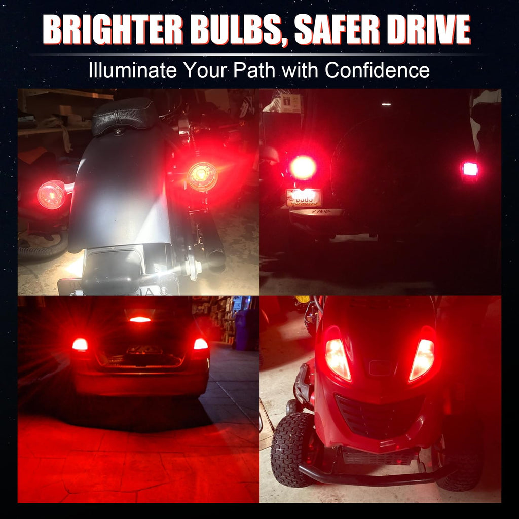 iBrightstar 3157 LED Bulb White, 4157 3156 LED Reverse Light Bulbs Super Bright for Tail Brake Lights Backup Lights Turn Signal Lights, 2 Pack