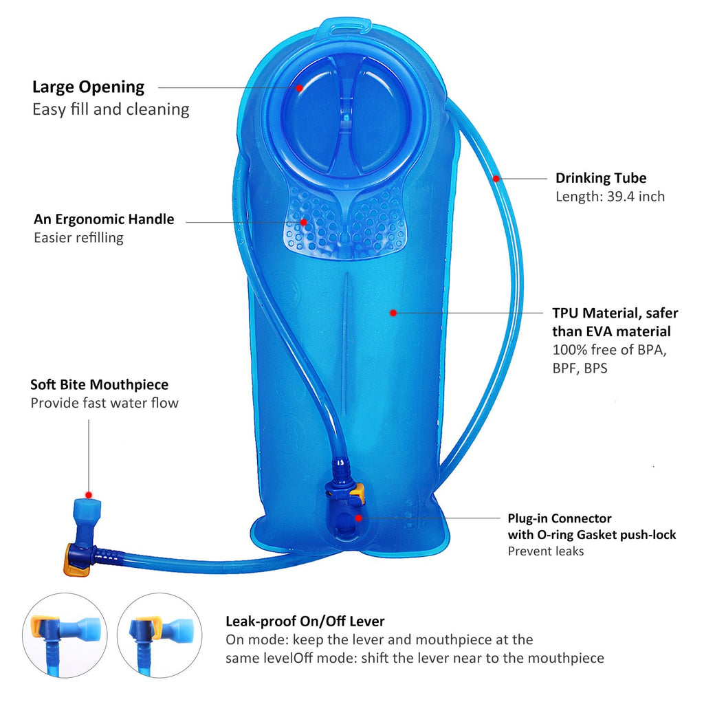 Unigear Hydration Pack Backpack with 2L Water Bladder for Hiking & Cycling