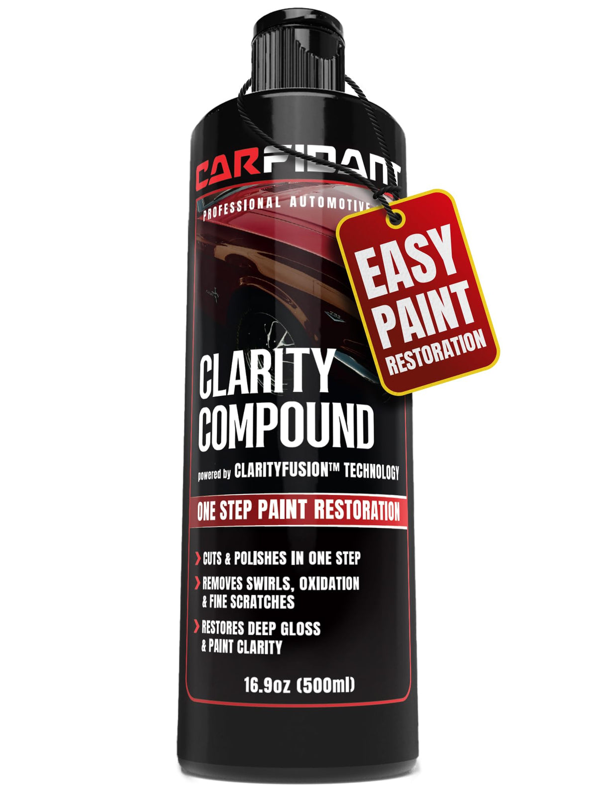 Carfidant Scratch Repair and Swirl Remover - Car Paint Scratch Remover & Restorer Kit with Buffer Pad - Polishing & Waxing Kits - Compound for Vehicles Paint Repair - 8.4 fl. Oz.
