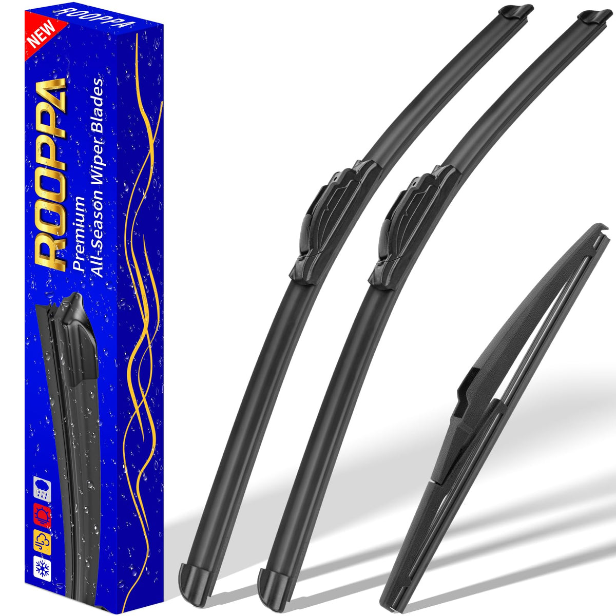 3 Wipers Fits Honda CRV CR-V 2017-2022 Wiper Blades