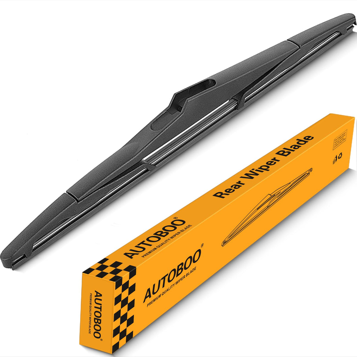 AUTOBOO 12" Rear Wiper Blade Replacement for Toyota RAV4 Highlander Sienna