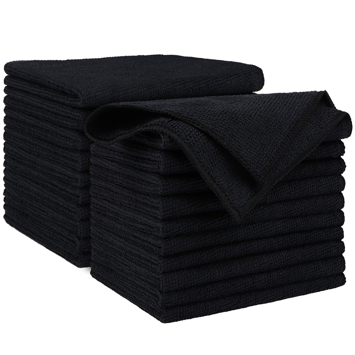 AIDEA Microfiber Cleaning Cloth-50PK, Microfiber Towels for Cars, 12"×12"