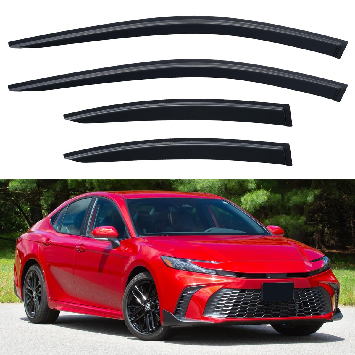 Window Visors Rain Guards for 2015-2026 Ford F150 Crew/SuperCrew Cab