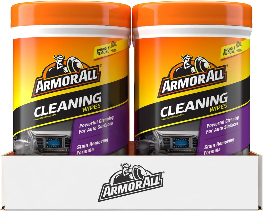 Armor All Car Cleaning Wipes, 90 Count Canister, Car Wipes