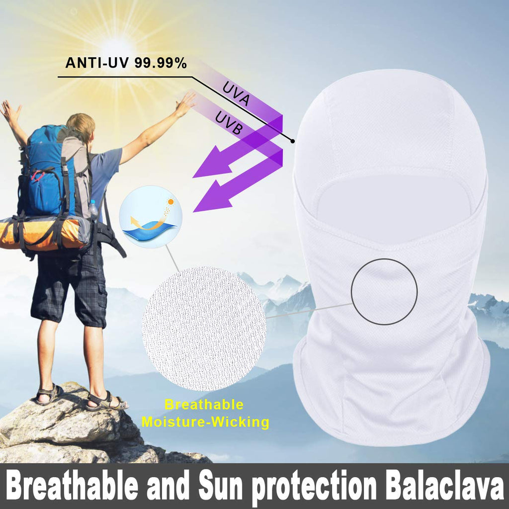 Achiou Ski Mask for Men and Women, Lightweight UV Balaclava Face Cover