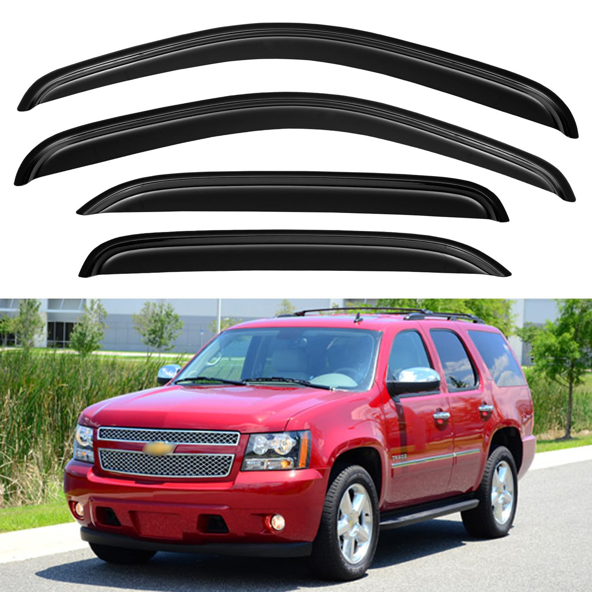 Window Visors Rain Guards for 2015-2026 Ford F150 Crew/SuperCrew Cab