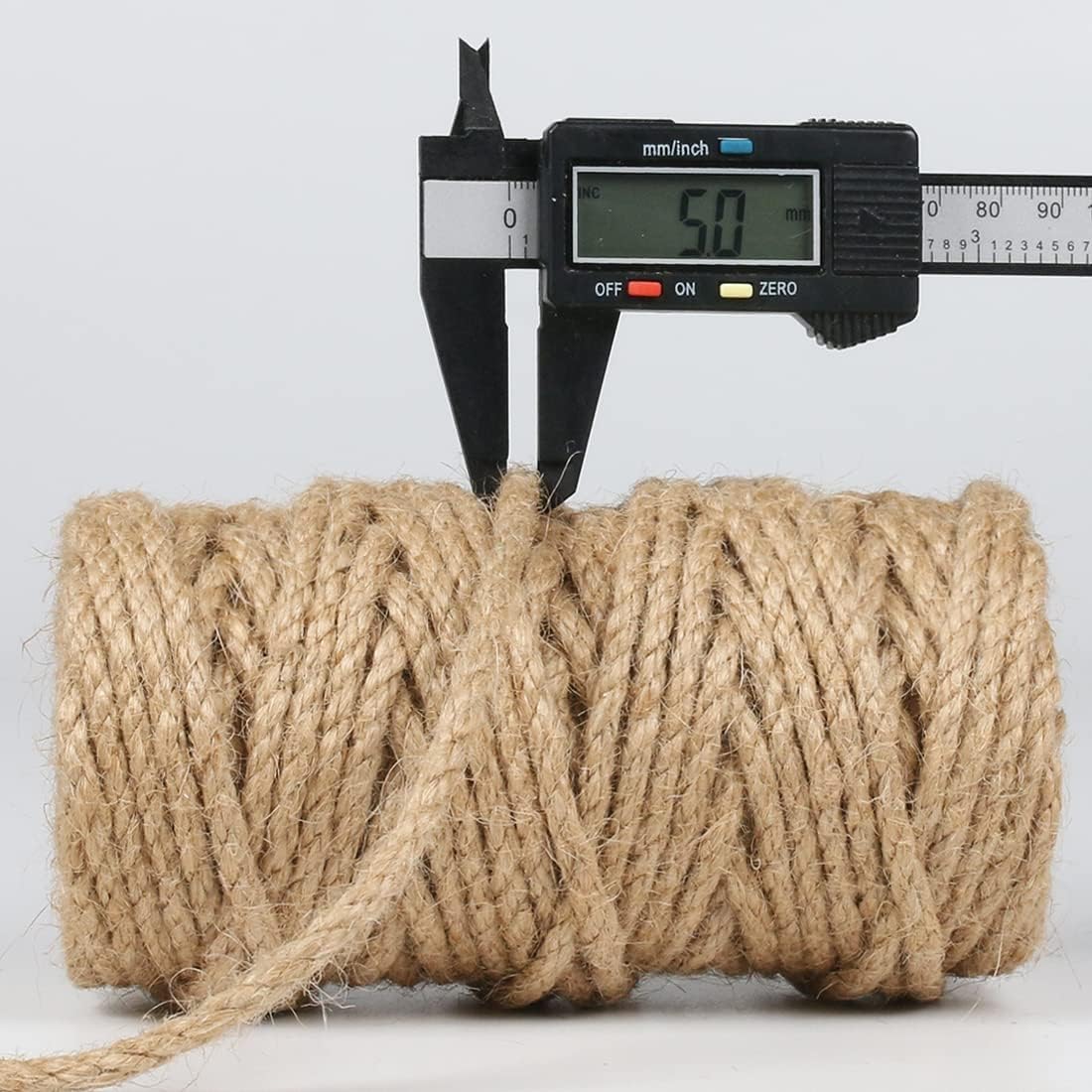 2Pack 2mm Natural Jute Twine String 1600 Feet Long Twine String for Crafting Gardening Gift Wrapping Macrame DIY Home Decor (Brown-800Feet/Roll)