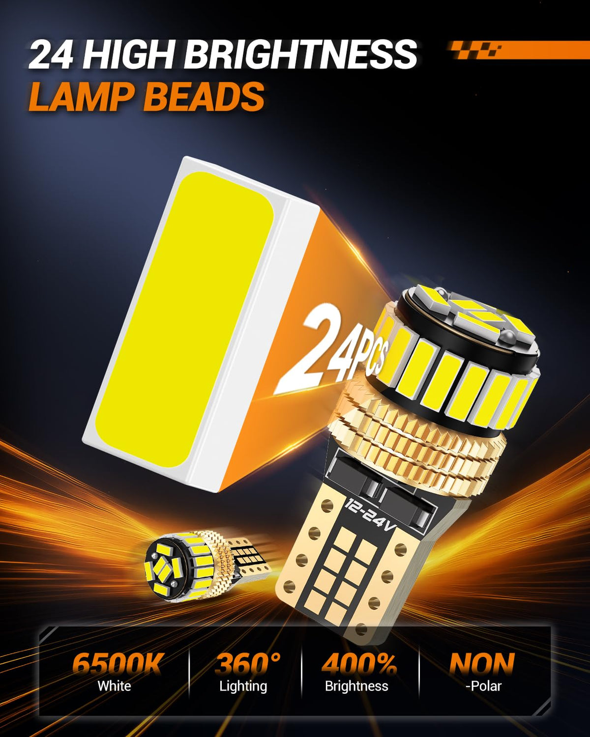 SEALIGHT 2026 Latest 921 LED Bulb, 700% Super Bright 912 T15 Led Reverse Light, Canbus Error Free 906 904 916 W16W LED Bulbs, 6500K White, Non-polarity, Automotive Back Up Light Assemblies, 2PCS