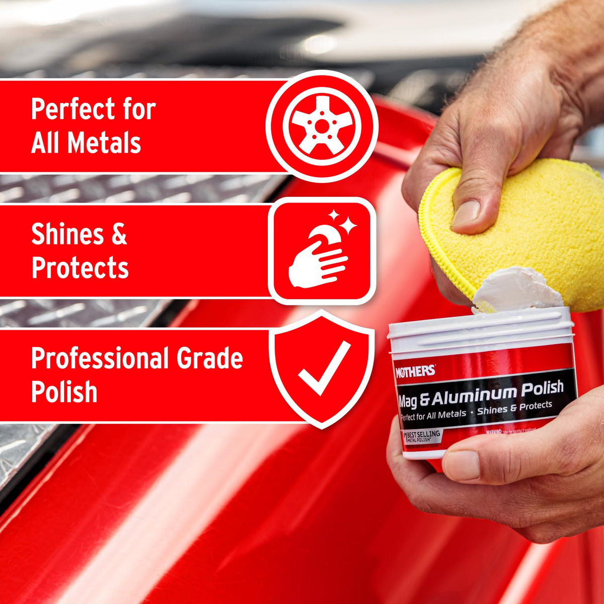 Mothers Mag & Aluminum Polish, 10 oz. (05101)