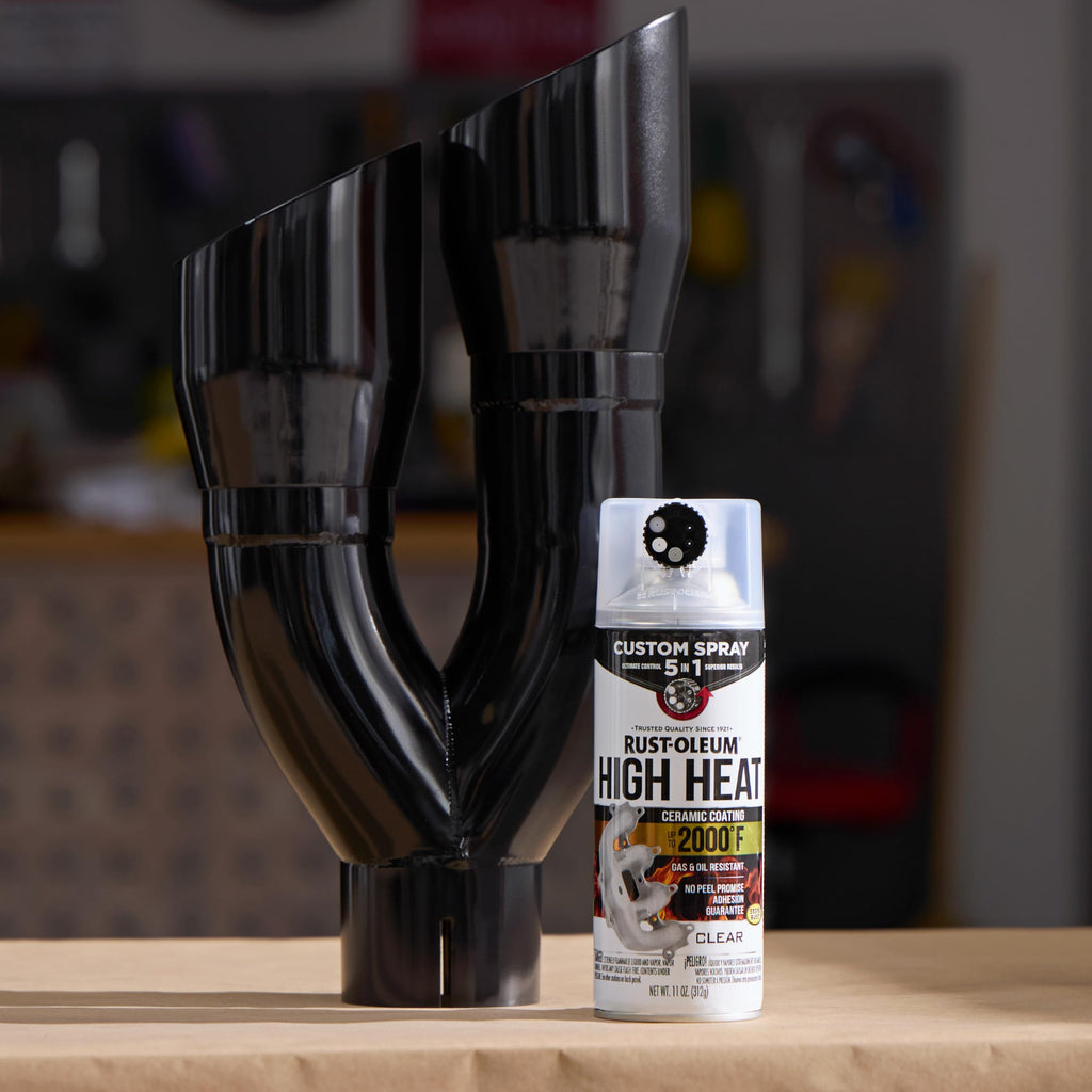 Rust-Oleum High Heat 5-in-1 Spray Paint, Flat Black