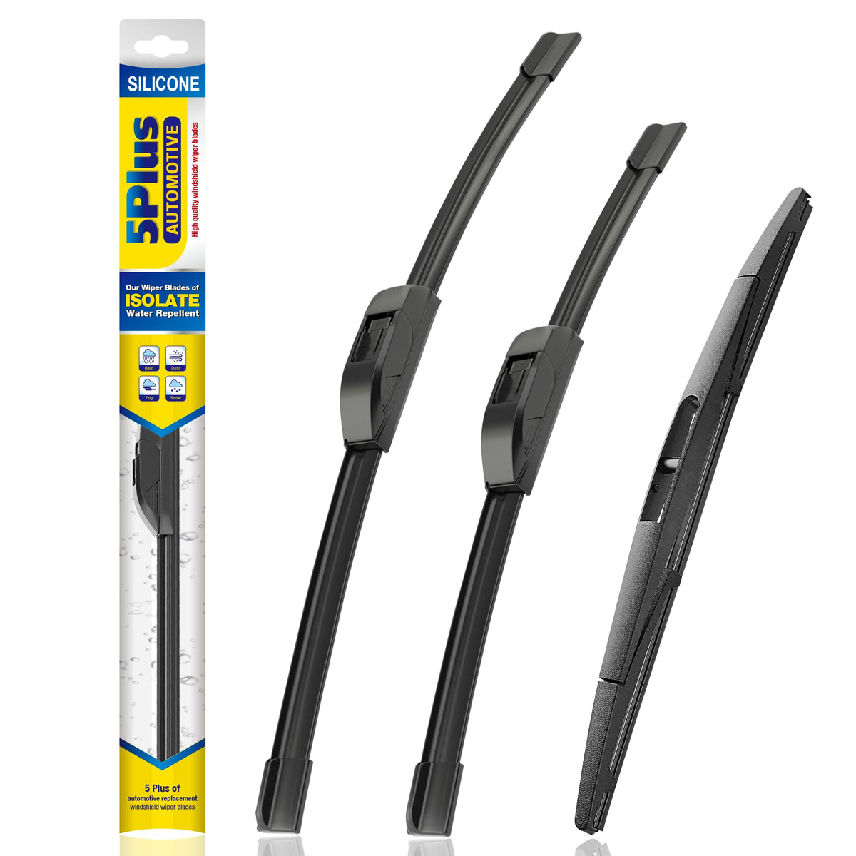 5 PLUS Silicone Windshield Wipers Fits Subaru Outback 2020-2025 (3 PACK)